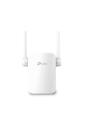 Точка доступу-підсилювач TP-LINK RE205, White, AC750, 2.4GHz (до 300 Мбіт/с)/5GHz (до 433 Мбіт/с), 1xLan, кнопка WPS, кнопка Reset, 2 зовнішні антени