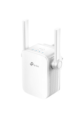 Точка доступу-підсилювач TP-LINK RE205, White, AC750, 2.4GHz (до 300 Мбіт/с)/5GHz (до 433 Мбіт/с), 1xLan, кнопка WPS, кнопка Reset, 2 зовнішні антени