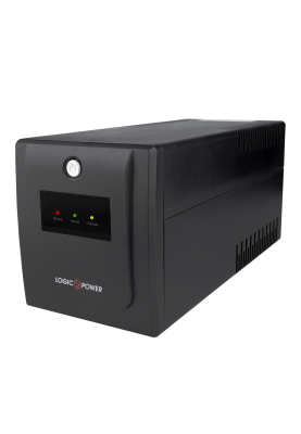 ДБЖ LogicPower U850VA-P 510W, 2 розетки, 5 ступ. AVR, 7.5Ач12В. чорний пластиковий корпус (10397)