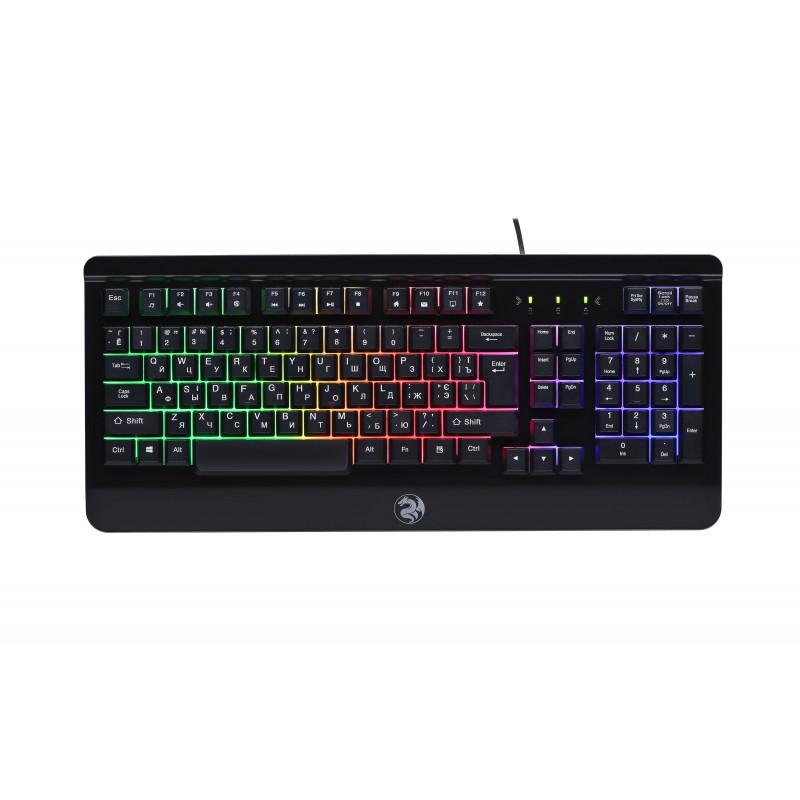 Клавіатура 2E KG320 GAMING, Black, USB, LED підсвічування, алюміній, 1,8 м (2E-KG320UB)