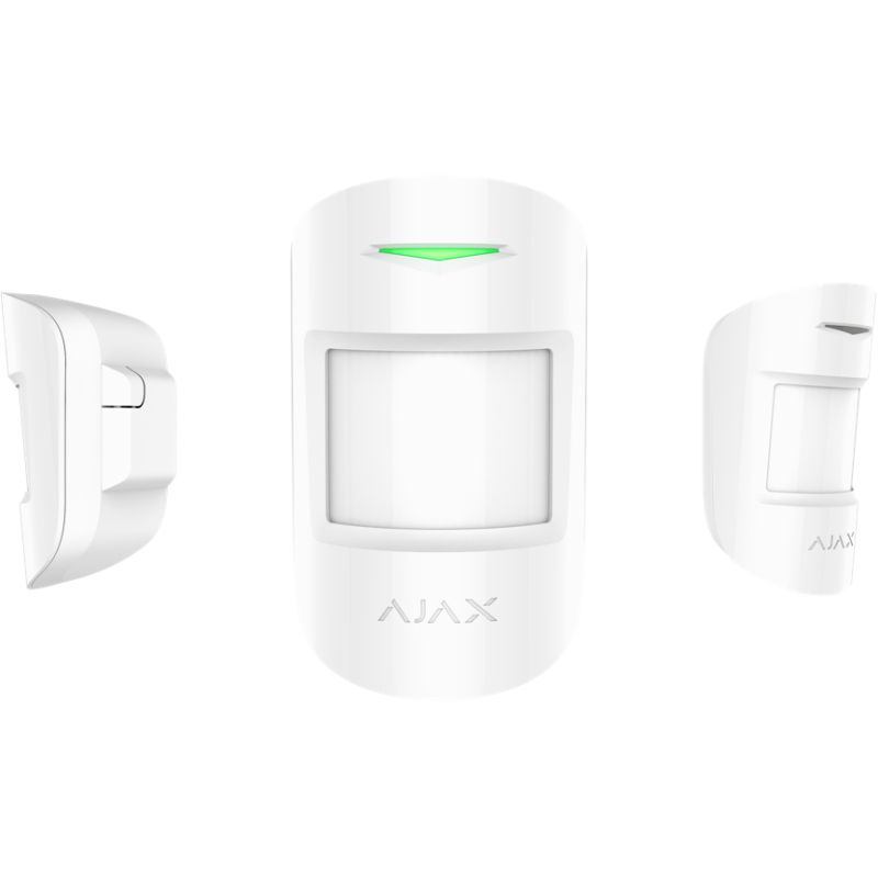 Бездротовий датчик руху Ajax MotionProtect, White, до 12 м, 1xCR123A, 110x65x50 мм, 86 г