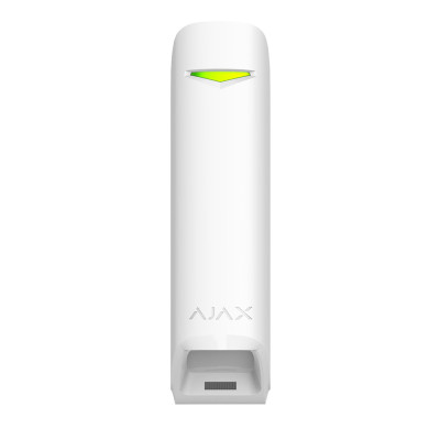 Бездротовий датчик руху з вузьким кутом огляду Ajax MotionProtect Curtain, White, до 6-12 м, 1xCR123A, 134x44x54 мм, 118 г (000012972)