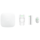 Комплект охоронної системи Ajax StarterKit, White, GSM/Ethernet, хаб, бездротовий датчик руху, бездротової датчика відкриття дверей, брелок з тривожною кнопкою