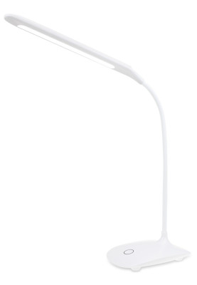 Лампа настільна ColorWay Flexible 360, White, із вбудованим акумулятором, сенсорне керування, 18 LED SMD, 225 лм, 1200 mAh (CW-DL07FB-W)
