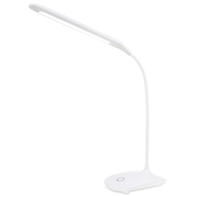 Лампа настільна ColorWay Flexible 360, White, із вбудованим акумулятором, сенсорне керування, 18 LED SMD, 225 лм, 1200 mAh (CW-DL07FB-W)