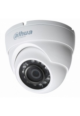 Камера зовнішня HDCVI Dahua DH-HAC-HDW1200MP (3.6 мм), 2 Мп, 1/2.7" CMOS, 1080p/25 fps, 0.02 Lux, день/ніч, ІЧ підсвічування до 30 м, IP67, 94х80 мм