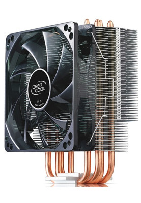 Кулер для процесора Deepcool GAMMAXX 400 V2 RED, алюміній та мідні теплові трубки, 1x120 мм Red LED, для Intel 2066/2011-3/2011/1366/1156/1155/1150/775, AMD AM4/AM3+/AM3/AM2+/AM2/FM2+/FM2/FM1 (GAMMAXX 400 V2 RED)