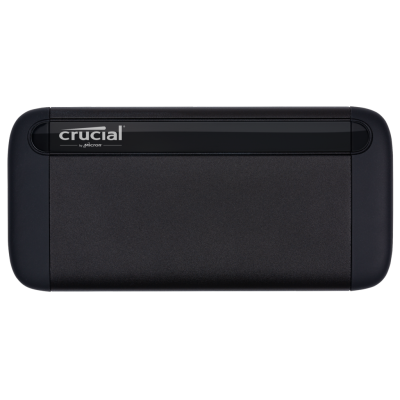 Зовнішній накопичувач SSD, 1Tb, Crucial X8, Black, USB 3.2 Gen.2, до 1050 MB/s (CT1000X8SSD9)