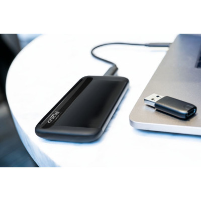 Зовнішній накопичувач SSD, 1Tb, Crucial X8, Black, USB 3.2 Gen.2, до 1050 MB/s (CT1000X8SSD9)