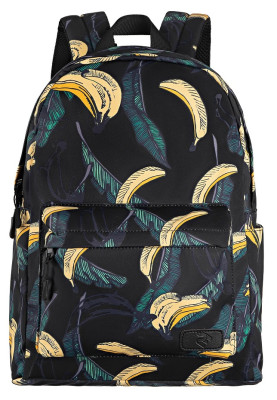 Рюкзак для ноутбука 13" 2E TeensPack "Bananas", поліестер, 300 x 400 x 210 мм (2E-BPT6114BB)
