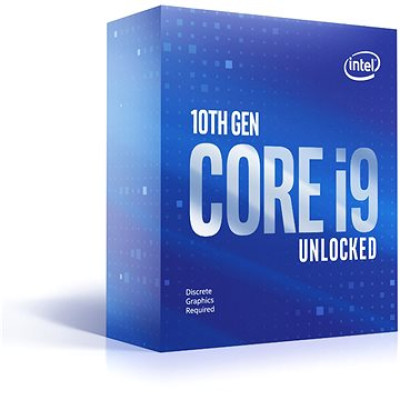 Процесор Intel Core i9 (LGA1200) i9-10900KF, Box, 10x3.7 GHz (Turbo Boost 5.3 GHz), L3 20Mb, Comet Lake, 14 nm, TDP 95W, розблокований множник, система охолодження в комплекті не йде (BX8070110900KF)