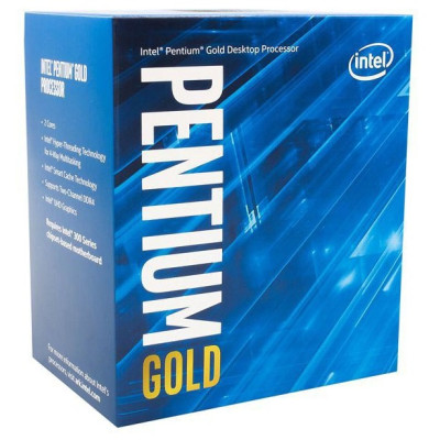 Процесор Intel Pentium Gold (LGA1200) G6400, Box, 2x4.0 GHz, UHD Graphics 610 (1050 MHz), L3 4Mb, Comet Lake, 14 nm, TDP 58W (BX80701G6400)