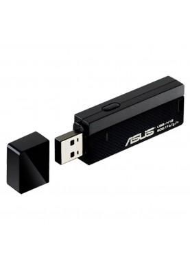 Мережевий адаптер Asus USB-N13, USB 2.0, Wi-Fi 802.11b/g/n, 2.4GHz, до 300 Mb/s