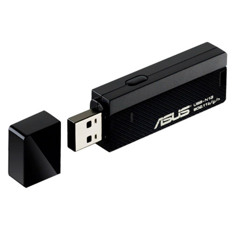 Мережевий адаптер Asus USB-N13, USB 2.0, Wi-Fi 802.11b/g/n, 2.4GHz, до 300 Mb/s