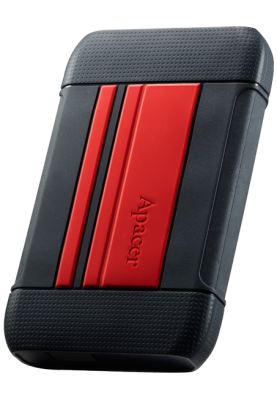 Зовнішній жорсткий диск 2Tb Apacer AC633, Black/Red, 2.5", USB 3.1 (AP2TBAC633R-1)