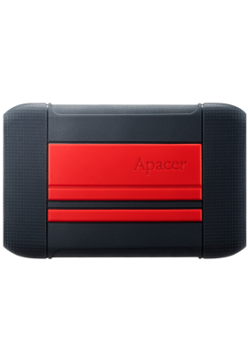 Зовнішній жорсткий диск 2Tb Apacer AC633, Black/Red, 2.5", USB 3.1 (AP2TBAC633R-1)