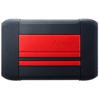 Зовнішній жорсткий диск 2Tb Apacer AC633, Black/Red, 2.5", USB 3.1 (AP2TBAC633R-1)