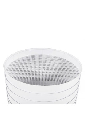 Сушарка овочів та фруктів Holmer HFD-52W White, 520W, керування механічне, 5 лотків, висота сушильного піддону 4см, діаметр 38.5см
