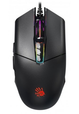 Миша A4Tech P91s Bloody "Black", USB, до 8000 dpi, RGB, 8 кнопок, металеві ніжки X'Glide, 6 режимів стрільби для лівої кнопки, 1.8 м