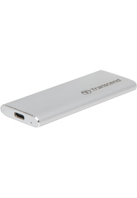 Зовнішній накопичувач SSD, 240Gb, Transcend ESD240C, Silver, USB 3.1, 3D TLC, 520/460 MB/s (TS240GESD240C)
