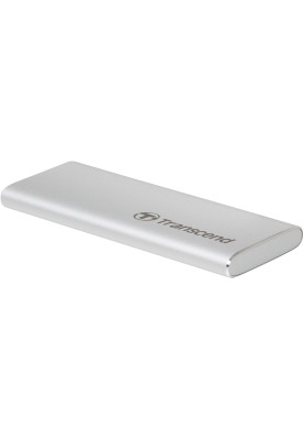 Зовнішній накопичувач SSD, 240Gb, Transcend ESD240C, Silver, USB 3.1, 3D TLC, 520/460 MB/s (TS240GESD240C)