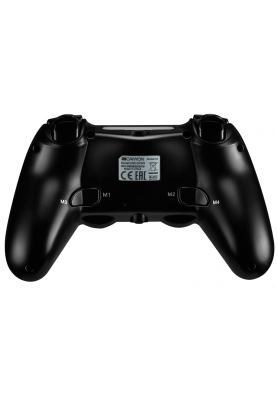 Геймпад Canyon для PlayStation 4, Black, бездротовий, з тачпадом, LED підсвічування, подвійний мотор для чутливого відгуку, макроси (CND-GPW5)
