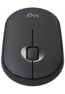 Миша бездротова Logitech Pebble M350, Graphite, Bluetooth/2.4GHz, оптична, 1000 dpi, 3 кнопки, 1xAA (910-005718)