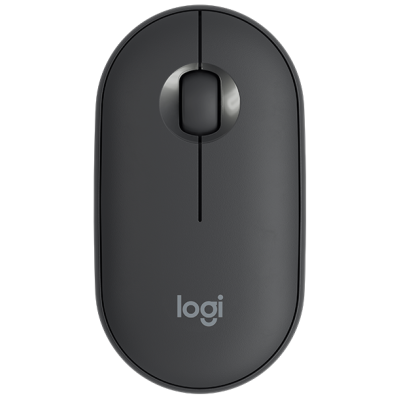 Миша бездротова Logitech Pebble M350, Graphite, Bluetooth/2.4GHz, оптична, 1000 dpi, 3 кнопки, 1xAA (910-005718)