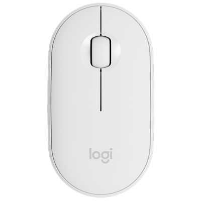 Миша бездротова Logitech Pebble M350, Off-white, Bluetooth/2.4GHz, оптична, 1000 dpi, 3 кнопки, 1xAA (910-005716)