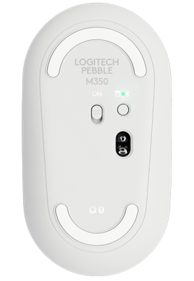 Миша бездротова Logitech Pebble M350, Off-white, Bluetooth/2.4GHz, оптична, 1000 dpi, 3 кнопки, 1xAA (910-005716)