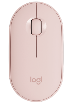Миша бездротова Logitech Pebble M350, Rose, Bluetooth/2.4GHz, оптична, 1000 dpi, 3 кнопки, 1xAA (910-005717)