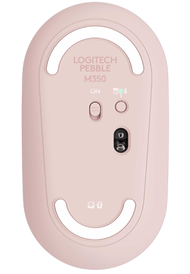 Миша бездротова Logitech Pebble M350, Rose, Bluetooth/2.4GHz, оптична, 1000 dpi, 3 кнопки, 1xAA (910-005717)