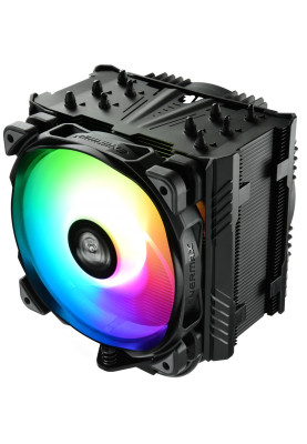 Кулер для процесора Enermax ETS-T50 AXE ARGB (Black Edition), алюміній та мідні теплові трубки, 1x120 мм RGB, для Intel 2066/2011-3/2011/1366/1156/1155/1150, AMD FM2+/FM2/FM1/AM3+/AM3/AM2+/AM2 (ETS-T50A-BK-ARGB)