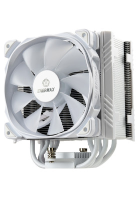 Кулер для процесора Enermax ETS-T50 AXE ARGB (White Edition), алюміній та мідні теплові трубки, 1x120 мм RGB, для Intel 2066/2011-3/2011/1366/1156/1155/1150, AMD FM2+/FM2 /AM3/AM2+/AM2 (ETS-T50A-W-ARGB)