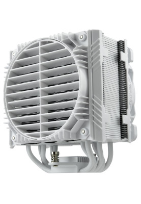 Кулер для процесора Enermax ETS-T50 AXE ARGB (White Edition), алюміній та мідні теплові трубки, 1x120 мм RGB, для Intel 2066/2011-3/2011/1366/1156/1155/1150, AMD FM2+/FM2 /AM3/AM2+/AM2 (ETS-T50A-W-ARGB)