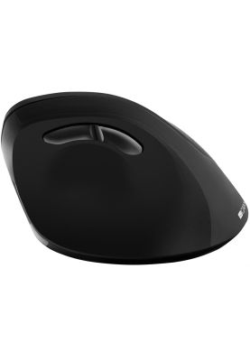Миша бездротова Canyon CNS-CMSW16B, Black, USB, оптична (датчик Pixart 3212), вертикальна, 800-1600 dpi, 6 кнопок, гумове покриття, 1xAA
