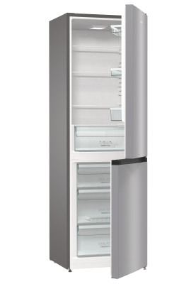 Холодильник Gorenje RK6191ES4, Steel, двокамерний, загальний об'єм 320L, корисний об'єм 206L/108, A+, 185x60x59.2