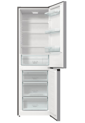 Холодильник Gorenje RK6191ES4, Steel, двокамерний, загальний об'єм 320L, корисний об'єм 206L/108, A+, 185x60x59.2