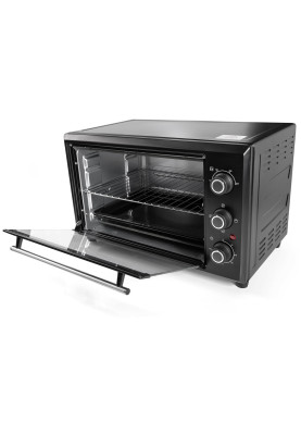 Електродуховка Holmer HEO-183B Black, 1800W, 35 л, металевий корпус, індикатор роботи, таймер, 3 режими нагрівання