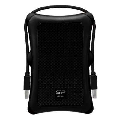 Зовнішній жорсткий диск 1Tb Silicon Power Armor A30, Black, 2.5", USB 3.2 (SP010TBPHDA30S3A)