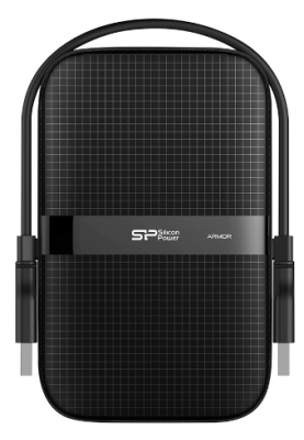 Зовнішній жорсткий диск 1Tb Silicon Power Armor A60, Black, 2.5", USB 3.2 (SP010TBPHDA60S3A)