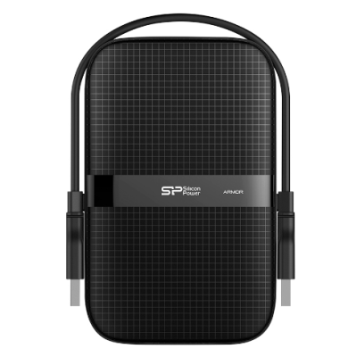 Зовнішній жорсткий диск 1Tb Silicon Power Armor A60, Black, 2.5", USB 3.2 (SP010TBPHDA60S3A)