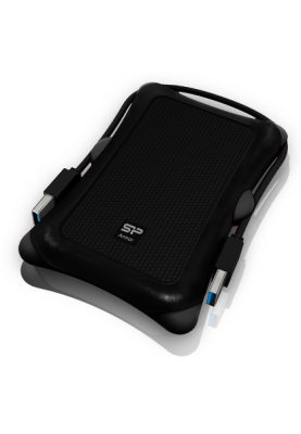 Зовнішній жорсткий диск 2Tb Silicon Power Armor A30, Black, 2.5", USB 3.2 (SP020TBPHDA30S3A)