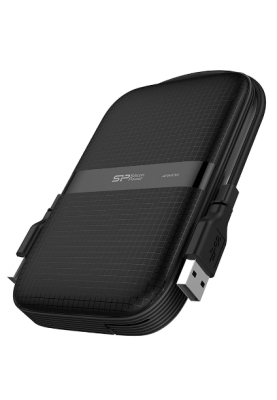Зовнішній жорсткий диск 2Tb Silicon Power Armor A60, Black, 2.5", USB 3.2 (SP020TBPHDA60S3A)