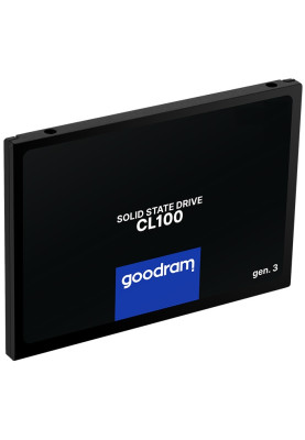 Твердотільний накопичувач 960Gb, Goodram CL100 (Gen.3), SATA3, 2.5", 3D TLC, 520/460 MB/s (SSDPR-CL100-960-G3)