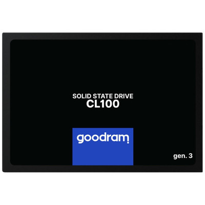Твердотільний накопичувач 960Gb, Goodram CL100 (Gen.3), SATA3, 2.5", 3D TLC, 520/460 MB/s (SSDPR-CL100-960-G3)