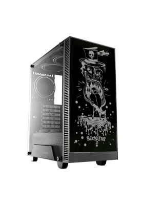 Корпус GameMax RockStar 2 Black, без БЖ, Mid Tower, ATX / Micro ATX / Mini ITX, 1xUSB 2.0, 1xUSB 3.0, 1x120 мм LED, 421x210x460 мм