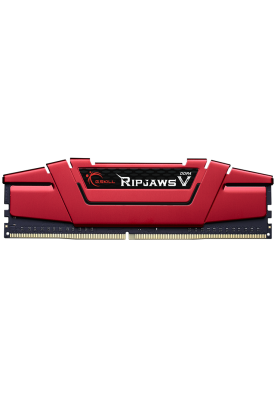 Пам'ять 16Gb x 2 (32Gb Kit) DDR4, 2666 MHz, G.Skill Ripjaws V, Red, 19-19-19-43, 1.2V, з радіатором (F4-2666C19D-32GVR)