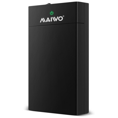Кишеня зовнішня 3.5" Maiwo K3568 (Gen.2), Black, USB 3.1, 1xSATA HDD, живлення від БЖ (K3568G2)