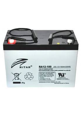 Батарея для ДБЖ 12В 100Aч Ritar RA12-100, ШхДхВ 328x172x215 (RA12-100)